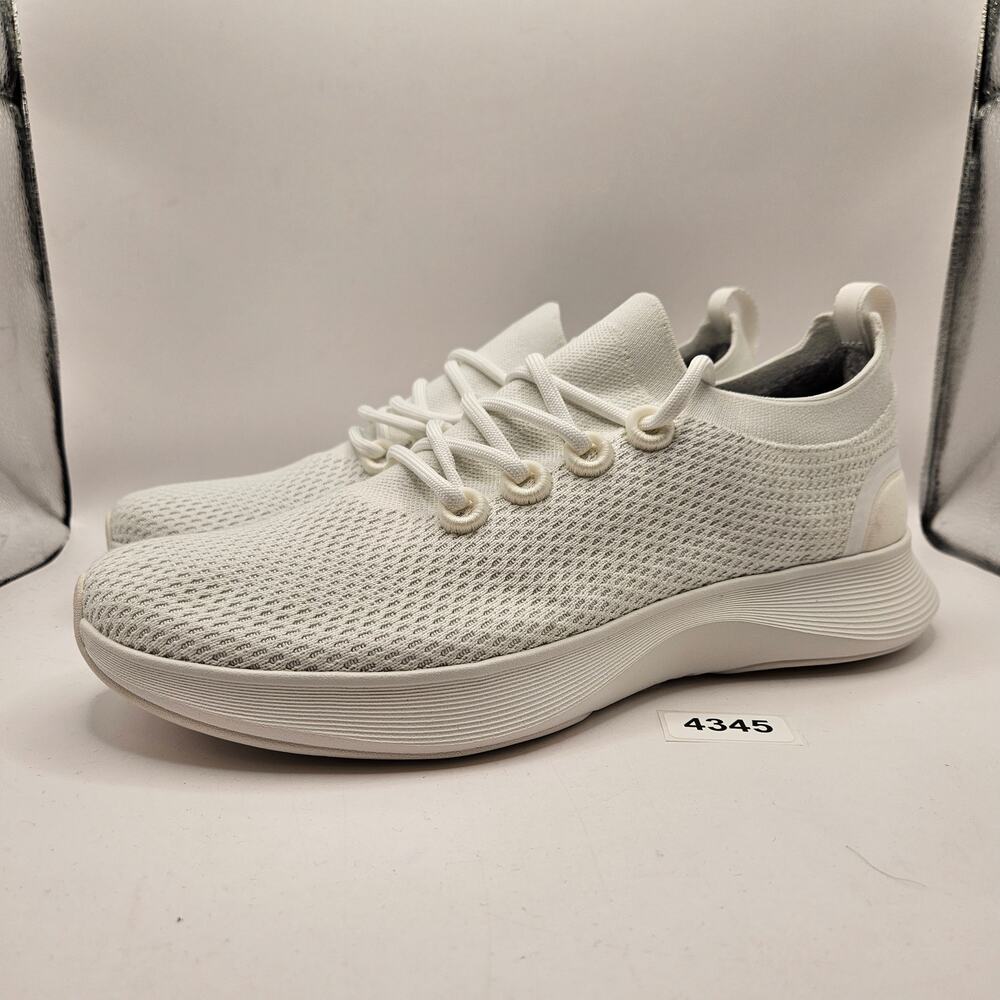 ALLBIRDS MEN'S 12.5 BLIZZARD WHITE DASHER NZ SNEAKERS A12445